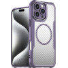 Hurtel Leading Series MagSafe Silicone Case for iPhone 16 Pro Max - Purple - (Leading series MagSafe Iphone 16 Pro Max purple)