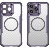 Hurtel Leading Series MagSafe Silicone Case for iPhone 16 Pro Max - Purple - (Leading series MagSafe Iphone 16 Pro Max purple)