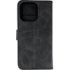 Hurtel Leather Book Case for iPhone 16 Pro - black - (Leather Book Case for iPhone 16 Pro Black)