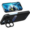 Hurtel Leather Stand Case for iPhone 14 Pro Max cover card wallet with stand black - (Leather Stand Case iPhone 14 Pro Max Black)