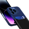 Hurtel Leather Stand Case for Samsung Galaxy S23 cover card wallet with stand blue - (Leather Stand Case Samsung S23 Blue)