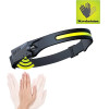 Hurtel LED headlamp with IPX4 motion sensor USB-C 1200 mAh - black - (WLCHL03)
