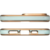Hurtel Lighting Color Case for iPhone 12 Pro Max, gel cover with a gold frame, mint - (Lighting Color Case iPhone 12 Pro Max MINT)