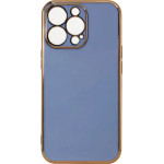 Hurtel Lighting Color Case for Samsung Galaxy A12 5G gold frame gel cover blue - (Lighting Color Case Sam A12 5G BLUE GRAY)
