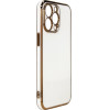 Hurtel Lighting Color Case for Samsung Galaxy A12 5G gold frame gel cover white - (Lighting Color Case Sam A12 5G WHITE)