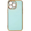 Hurtel Lighting Color Case for Xiaomi Redmi Note 11 gel cover with gold frame mint - (Lighting Color Case Redmi Note 11 Global MINT)