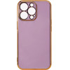 Hurtel Lighting Color Case for Xiaomi Redmi Note 11 gel cover with gold frame purple - (Lighting Color Case Redmi Note 11 Global PURPLE)