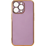 Hurtel Lighting Color Case for Xiaomi Redmi Note 11 gel cover with gold frame purple - (Lighting Color Case Redmi Note 11 Global PURPLE)