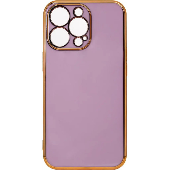 Hurtel Lighting Color Case for Xiaomi Redmi Note 11 gel cover with gold frame purple - (Lighting Color Case Redmi Note 11 Global PURPLE)
