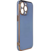 Hurtel Lighting Color Case for Xiaomi Redmi Note 11 gold frame gel cover blue - (Lighting Color Case Redmi Note 11 Global BLUE GRAY)