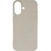 Hurtel Liquid Silicone Case MagSafe for iPhone 16 - beige - (Liquid Silicone Case MagSafe for iPhone 16 Beige)
