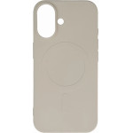 Hurtel Liquid Silicone Case MagSafe for iPhone 16 - beige - (Liquid Silicone Case MagSafe for iPhone 16 Beige)