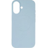 Hurtel Liquid Silicone Case MagSafe for iPhone 16 - Blue - (Liquid Silicone Case MagSafe for iPhone 16 Ice)