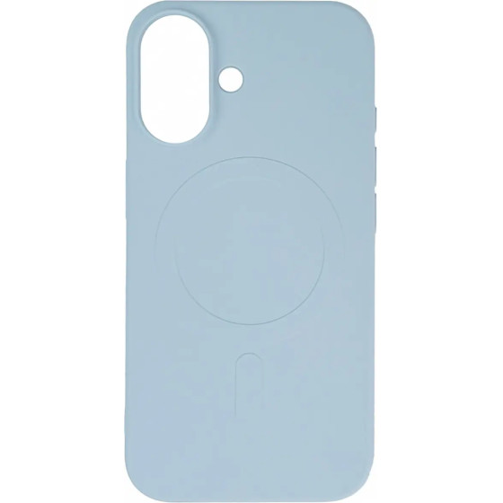 Hurtel Liquid Silicone Case MagSafe for iPhone 16 - Blue - (Liquid Silicone Case MagSafe for iPhone 16 Ice)