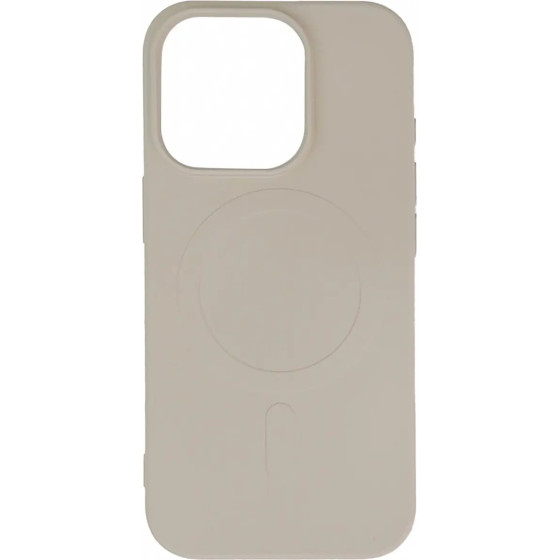 Hurtel Liquid Silicone Case MagSafe for iPhone 16 Pro - beige - (Liquid Silicone Case MagSafe for iPhone 16 Pro Beige)