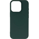 Hurtel Liquid Silicone Case MagSafe for iPhone 16 Pro - dark green - (Liquid Silicone Case MagSafe for iPhone 16 Pro Dark green)