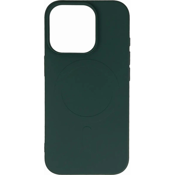 Hurtel Liquid Silicone Case MagSafe for iPhone 16 Pro - dark green - (Liquid Silicone Case MagSafe for iPhone 16 Pro Dark green)
