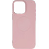 Hurtel Liquid Silicone Case MagSafe for iPhone 16 Pro - light pink - (Liquid Silicone Case MagSafe for iPhone 16 Pro Rose)