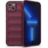 Hurtel Magic Shield Case case for iPhone 14 Plus elastic armored case in burgundy - (MAGIC SHIELD IPHONE 14 Plus BURGUNDY)