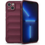 Hurtel Magic Shield Case case for iPhone 14 Plus elastic armored case in burgundy - (MAGIC SHIELD IPHONE 14 Plus BURGUNDY)