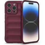 Hurtel Magic Shield Case case for iPhone 14 Pro elastic armored cover in burgundy - (MAGIC SHIELD IPHONE 14 PRO BURGUNDY)