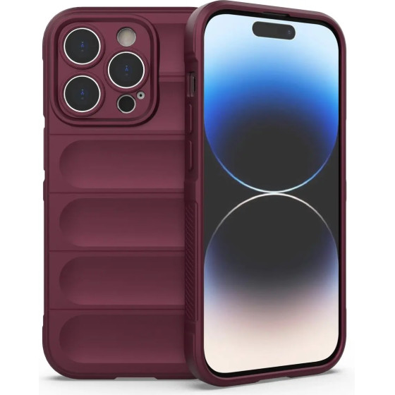 Hurtel Magic Shield Case case for iPhone 14 Pro elastic armored cover in burgundy - (MAGIC SHIELD IPHONE 14 PRO BURGUNDY)