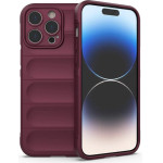 Hurtel Magic Shield Case case for iPhone 14 Pro Max elastic armored case in burgundy - (MAGIC SHIELD IPHONE 14 PRO MAX BURGUNDY)
