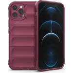 Hurtel Magic Shield Case for iPhone 12 Pro flexible armored burgundy cover - (MAGIC SHIELD IPHONE 12 PRO BURGUNDY)