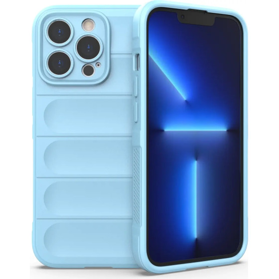 Hurtel Magic Shield Case for iPhone 13 Pro flexible armored cover light blue - (MAGIC SHIELD IPHONE 13 PRO LIGHT BLUE)