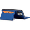 Hurtel Magnet Card Case case for iPhone 14 Pro Max flip cover wallet stand blue - (Magnet Card IPHONE 14 PRO MAX BLUE)