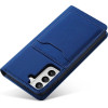 Hurtel Magnet Card Case Case for Samsung Galaxy S22 + (S22 Plus) Pouch Wallet Card Holder Blue - (Magnet Card Samsung S22 PLUS Blue)