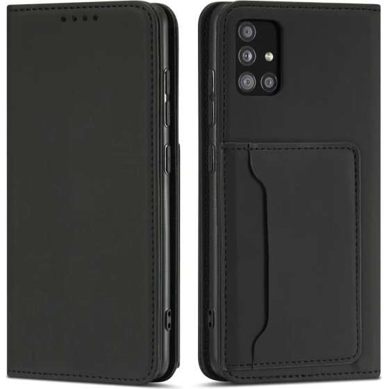 Hurtel Magnet Card Case Case for Xiaomi Redmi Note 11 Pro Pouch Wallet Card Holder Black - (Magnet Card Xiaomi Redmi Note 11 PRO Global Black)
