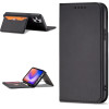 Hurtel Magnet Card Case for iPhone 12 Pro Max Pouch Card Wallet Card Holder Black - (Magnet Card iPhone 12 Pro Max Black)