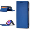 Hurtel Magnet Card Case for iPhone 12 Pro Max Pouch Card Wallet Card Holder Blue - (Magnet Card iPhone 12 Pro Max Blue)