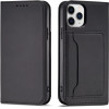 Hurtel Magnet Card Case for iPhone 12 Pro Pouch Card Wallet Card Holder Black - (Magnet Card iPhone 12 Pro Black)