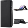 Hurtel Magnet Card Case for Samsung Galaxy S22 + (S22 Plus) Pouch Wallet Card Holder Black - (Magnet Card Samsung S22 PLUS Black)