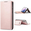 Hurtel Magnet Card Case for Samsung Galaxy S22 + (S22 Plus) Pouch Wallet Card Holder Pink - (Magnet Card Samsung S22 PLUS Pink)