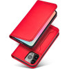 Hurtel Magnet Card Case for Samsung Galaxy S23 flip cover wallet stand red - (MAGNET CARD SAMSUNG S23 RED)