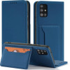 Hurtel Magnet Card Case for Xiaomi Redmi Note 11 Pro Pouch Card Wallet Card Holder Blue - (Magnet Card Xiaomi Redmi Note 11 PRO Global Blue)