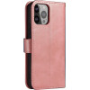 Hurtel Magnet Case elegant bookcase type case with kickstand for iPhone 13 Pro pink - (Magnet Case iPhone 13 Pro 6,1 Pink)