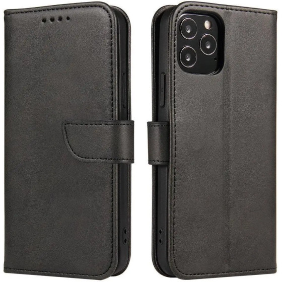 Hurtel Magnet Case elegant case case cover with a flap and stand function Honor Magic3 black - (Magnet Case HONOR MAGIC 3 Black)
