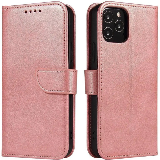 Hurtel Magnet Case elegant case case cover with a flap and stand function Poco M4 Pro 5G pink - (Magnet Case POCO M4 PRO 5G Pink)