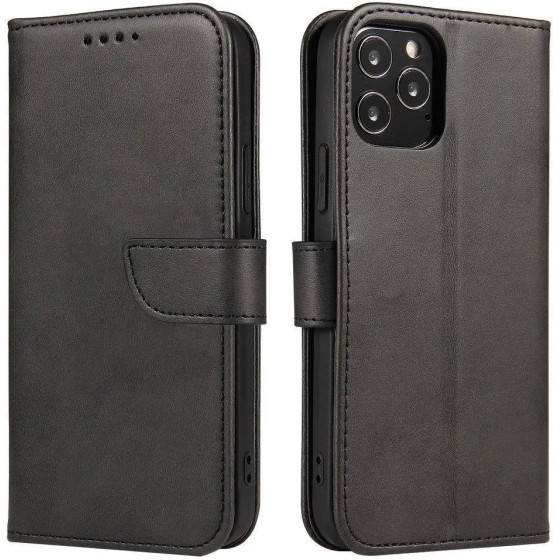 Hurtel Magnet Case elegant case cover case with a flap and stand function Honor Magic 4 Pro black - (Magnet Case Honor Magic 4 Pro BLACK)