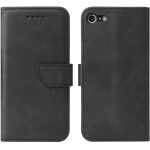 Hurtel Magnet Case Elegant Case Cover Flip Cover iPhone SE 2022 / SE 2020 / iPhone 8 / iPhone 7 Black - (Magnet Case Iphone 7/8/SE 2020 Black)