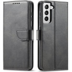 Hurtel Magnet Case Elegant Case Cover Flip Cover Samsung Galaxy S22 + (S22 Plus) Black - (Magnet Case Samsung S22 Plus Black)