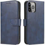 Hurtel Magnet Case with Flip for Samsung Galaxy S24 FE - Blue - (Magnet Case Samsung Galaxy S24 FE Blue)
