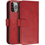 Hurtel Magnet Case with Flip for Samsung Galaxy S25+ - Red - (Magnet Case Samsung Galaxy S25+ Red)