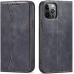 Hurtel Magnet Fancy Case Case for iPhone 12 Pro Max Pouch Wallet Card Holder Black - (Magnet Fancy iPhone 12 Pro Max Black)