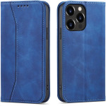 Hurtel Magnet Fancy Case Case for iPhone 13 Pro Max Pouch Card Wallet Card Holder Blue - (Magnet Fancy iPhone 13 Pro Max Blue)