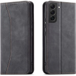 Hurtel Magnet Fancy Case Case for Samsung Galaxy S22 + (S22 Plus) Pouch Wallet Card Holder Black - (Magnet Fancy Samsung S22 PLUS Black)